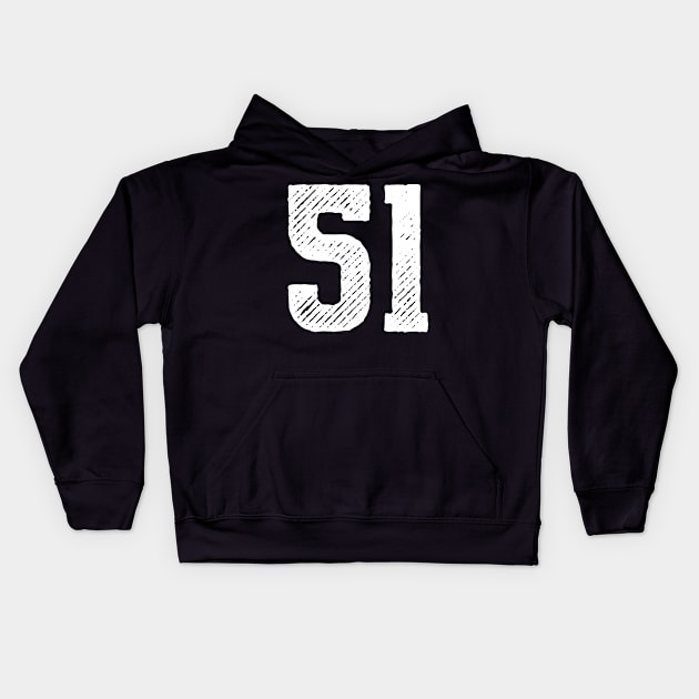 Fifty One 51 Kids Hoodie by colorsplash